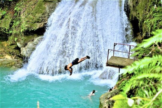 Blue Hole, Secret Falls, and Dunn's River Falls Combo Day-Trip from Montego Bay