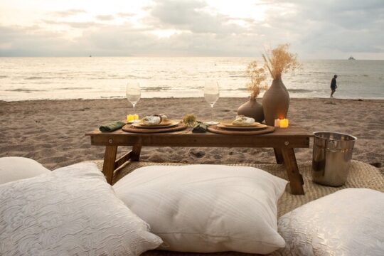 Picnic or Romantic Dinner on the Beach